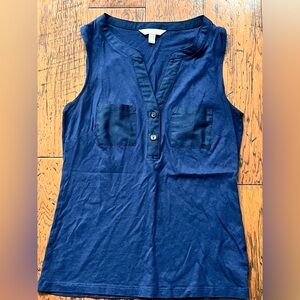 Banana Republic Navy Sleeveless Women's Top